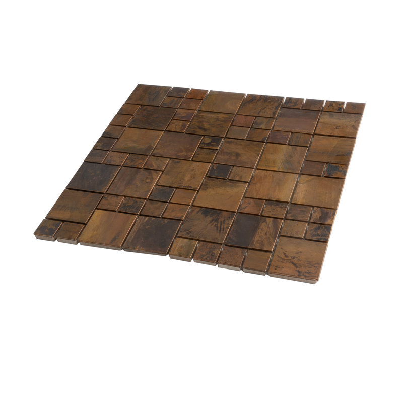 12" x 12" Metal Random Mosaic Wall & Floor Tile