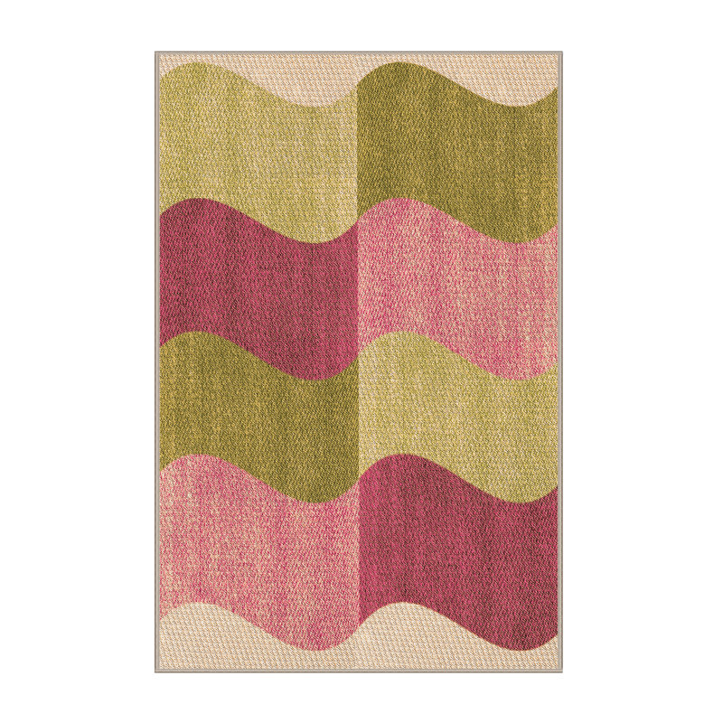 Tapis 100% à motifs lavables à la machine 2989 Pat966 Org, Rectangle 3 pi x 5 pi