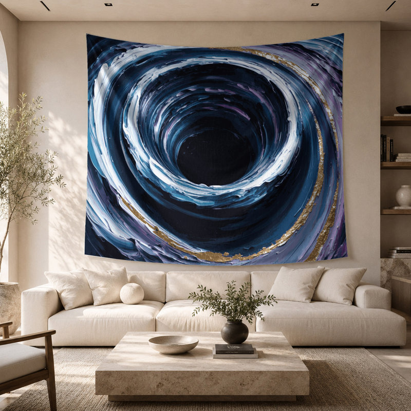 Tapisserie murale Space Black Hole, 26 po x 36 po