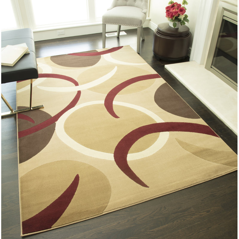 AllstonBrown/Beige Rug, Rectangle 7'10" x 10'10"