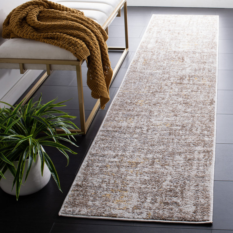 Ethellee Performance Abstract Rug, Runner 2' x 9'
