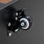 Table basse avec plateau pliable et roulettes