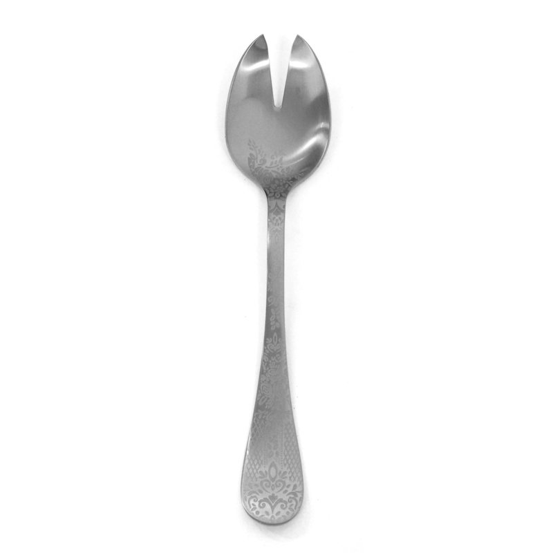 Casablanca Stainless Steel Salad Servers, Ice