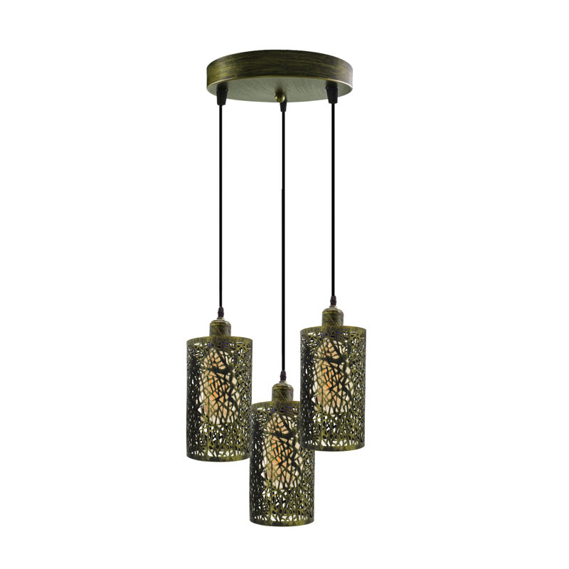 Timeo 3 - Light Cluster Pendant, Brushed Brass