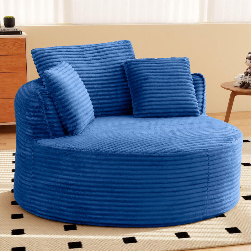 Chaise longue 53 po, Bleu