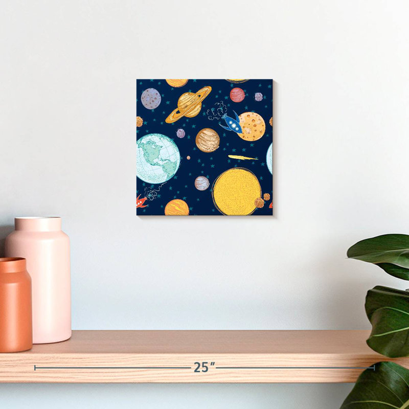 Motif de voyage dans l'espace Oberle, H 10 po x l 10 po