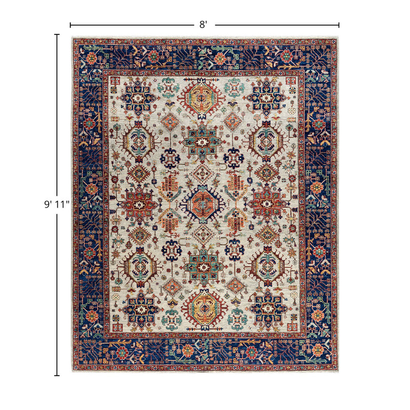 Serapi One-of-a-Kind 8' 0" X 9' 11" Hand Knotted Area Rug