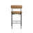 Faux Leather Bar Stool with Metal Legs-683526334-676610929-719110049