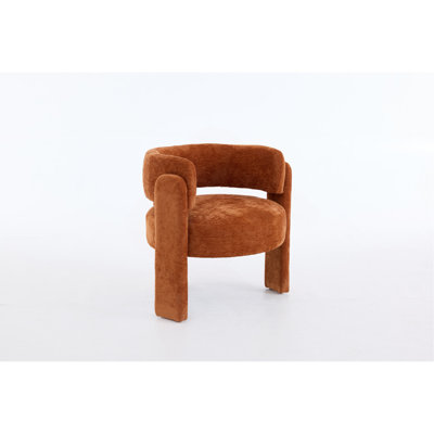 Chaise d'appoint moderne, fauteuil d'appoint contemporain en tissu Boucle