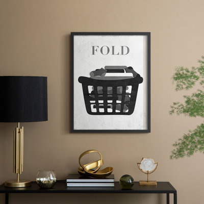 Fold Framed Print - Solid Wood