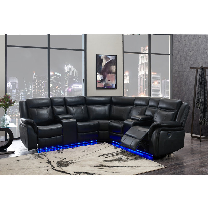 JUPITER  LEATHER SECTIONAL