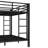 Metal Full Xl Over Queen Bunk Bed For Adults And Teens, Space-saving Heavy-duty Bunk Bed With Guardrails, No Box Spring Needed, Under-bed Storage