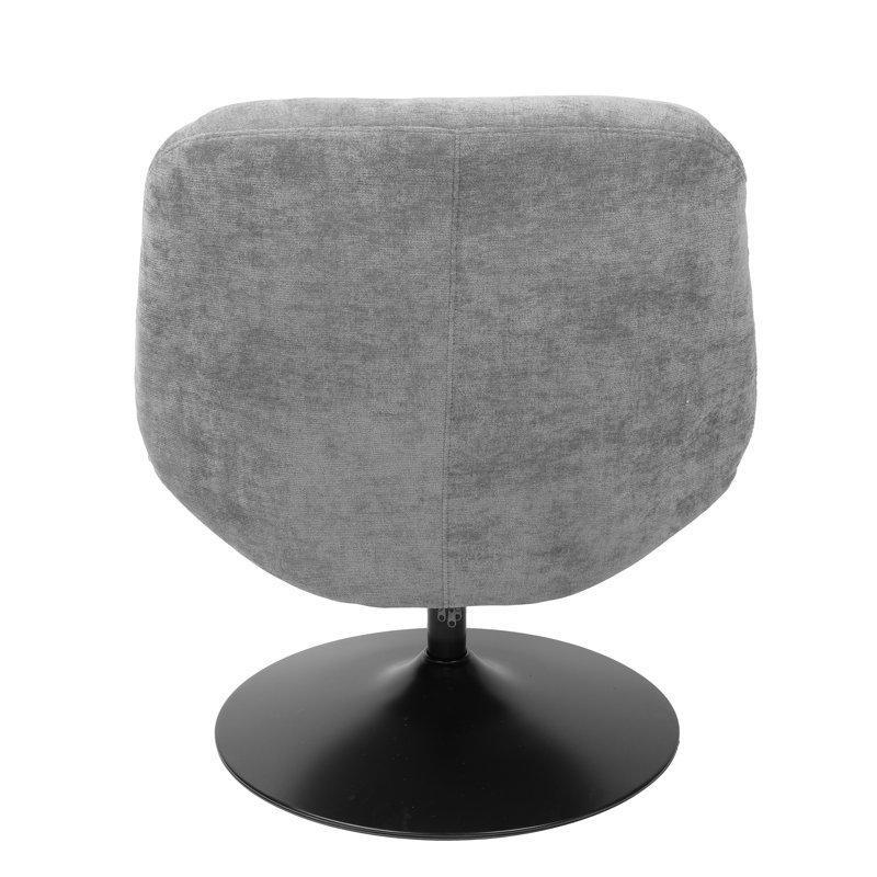 Upholstered Swivel Accent Chair, Grey