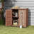 Potting Bench with Storage Cabinet and Metal Table Top for Outdoor Patio
