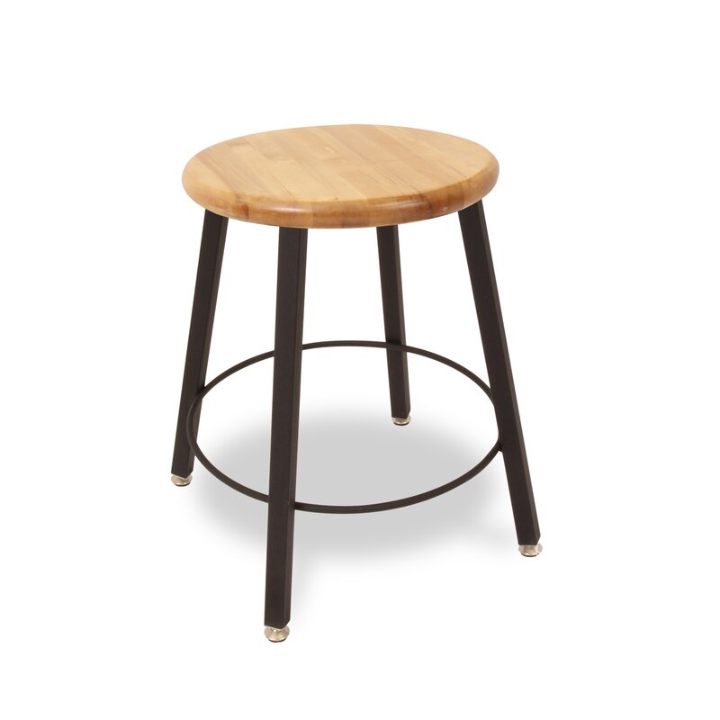 WB Manufacturing Ergonomic Industrial Stool with Footring | Wayfair