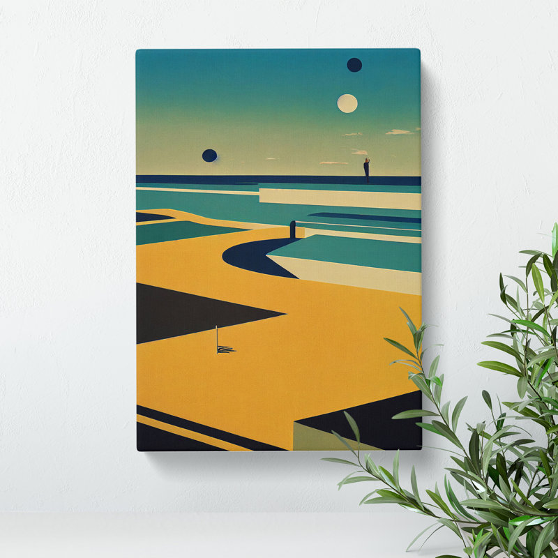 Beach Abstract No.7 - Wrapped Canvas, 50cm H x 35cm W x 3cm D