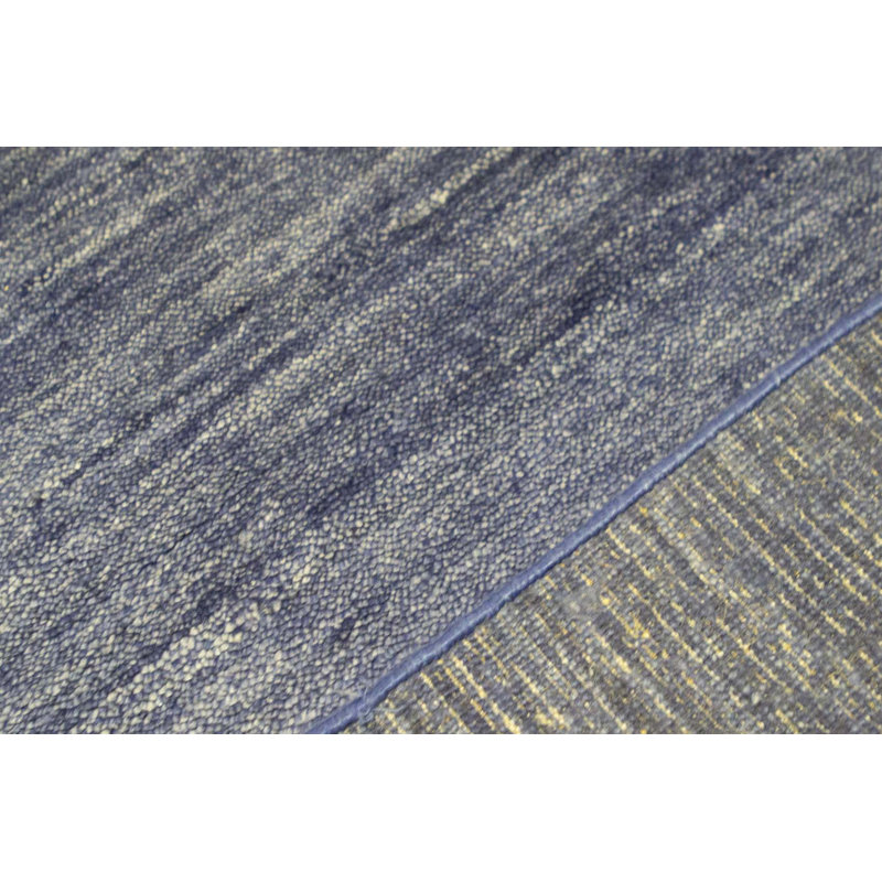 Wool Area Rug in Dark Blue