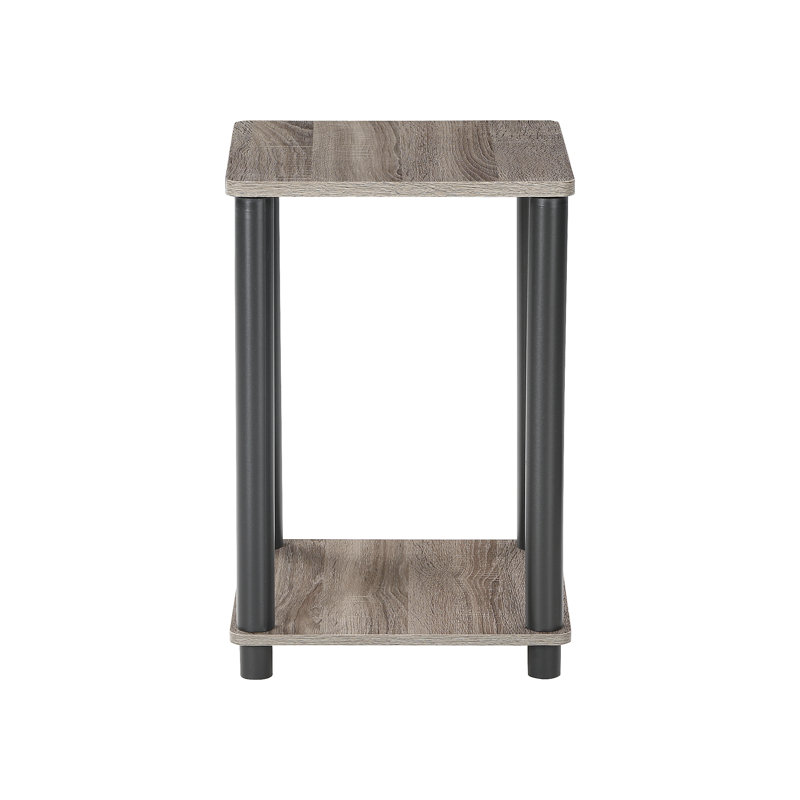 Bernardete Side Table with Storage, Grey