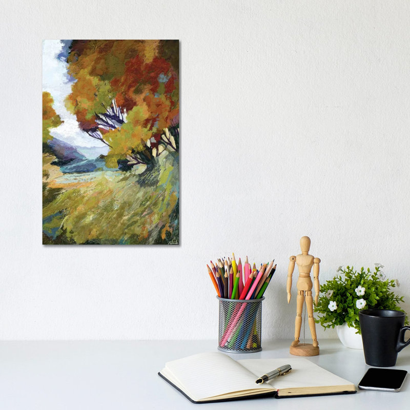 Autumn Bloom 1 Piece Wrapped Canvas Wall Art, 20.32 cm H x 30.48 cm W