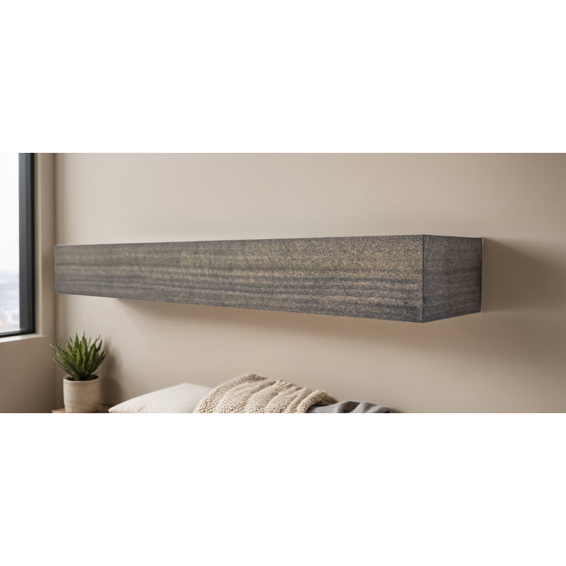  Tablettes flottantes en peuplier, H 5 po x l 18 po x P 8 po