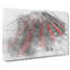 Rotterdam in Black & Red in Abstract - Wrapped Canvas Drawing - Wrapped Canvas-55342072
