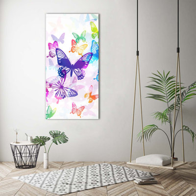 Colourful Butterflies - Wrapped Canvas Print