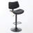 Walnut Bentwood Bar Stools Mid Century Modern Adjustable Counter Height Black Leather Upholstered 360°Swivel Bar Chairs For Kitchen Island/Dining Room/Cafe, 1 Chair/1Carton-122624739