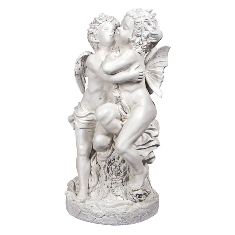 Statue fée et ange bouguereaus first baiser
