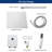 12" Wall Mounted Pressure Balanced Rain Shower System with Handheld Spray-60220262
