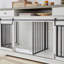 Grande armoire télé, cage pour chien, cage pour chien avec 2 tiroirs-510064473
