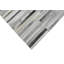 Tapis beige et argent en cuir véritable Modern