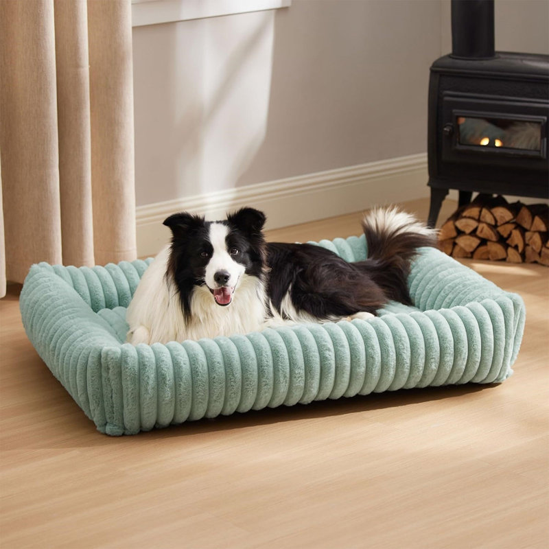 Coussin de caisse pour chien 25,2 x 20,9 x 6,7 po Winter, Vert