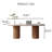 71" Modern Oval Dining Table Set With 6 Dining Chairs-2014980326