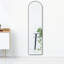 Miroir arqué pleine longueur