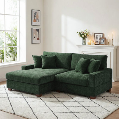 Canapé modulaire en chenille 2 pièces