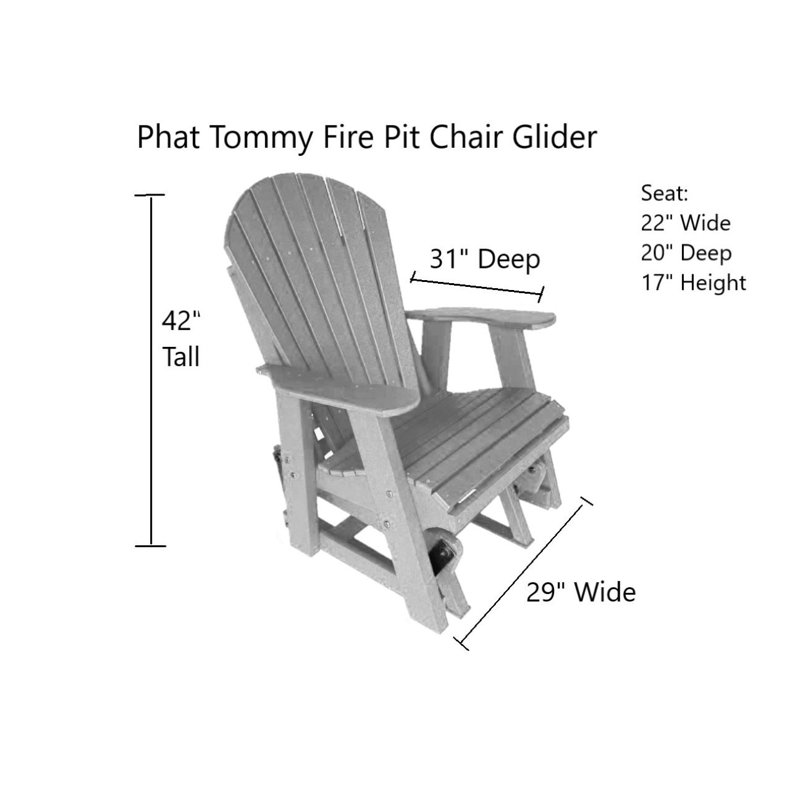 Fauteuil oscillant Phat Tommy Ultimate Campfire, Gris
