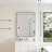 Black Rectangular Metal Framed Wall Mirror