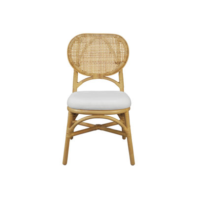 Chaise de salle à manger en rotin Aileen - naturel (ensemble de 2)