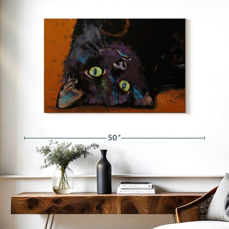 Upside Down Kitten, 26" H x 39" W