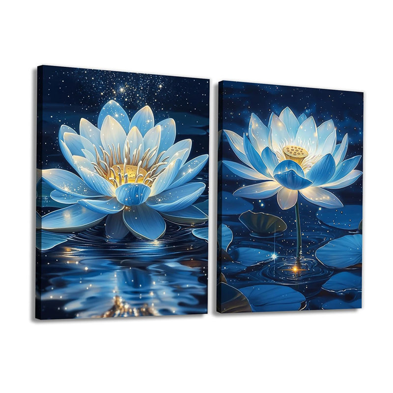 2 Piece Wrapped Canvas Print, 40 cm H x 60 cm W