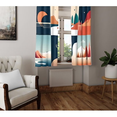 Beverie Semi Sheer Curtain Pair