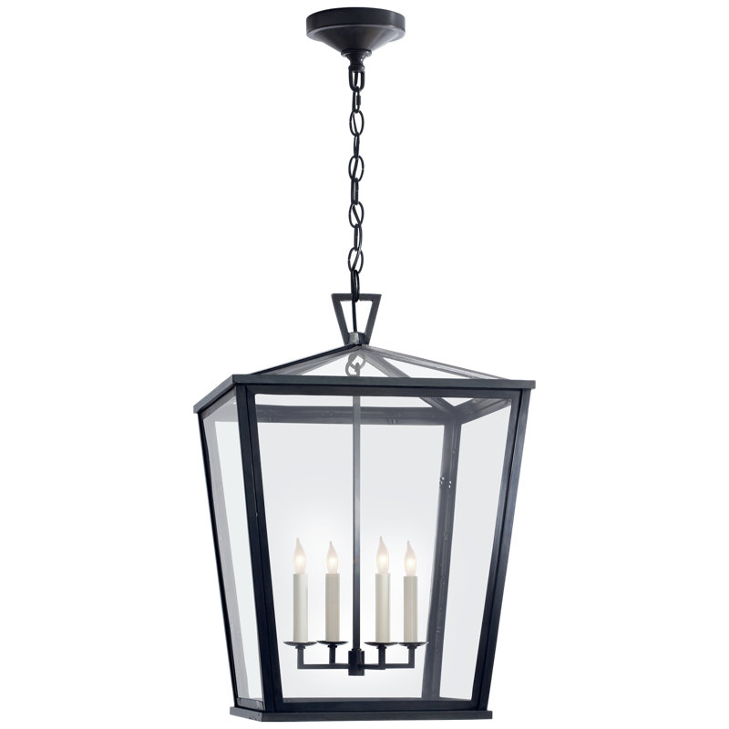 Chapman & Myers Darlana Hanging Lantern, 24.5" H x 17" D x 17" W