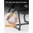 Modern Light Luxury Leather Reclining Office Chair with Steel Base