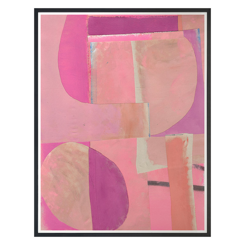 «Pretty In Pink» par PC Ngo - impression d'un cadre photo sur papier, Cadre noir, H 24 po x l 21 po