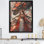 Red Princess Dragon II - reproduction d'art murale asiatique
