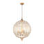 Lustre ajouré en cristal 6 lumières