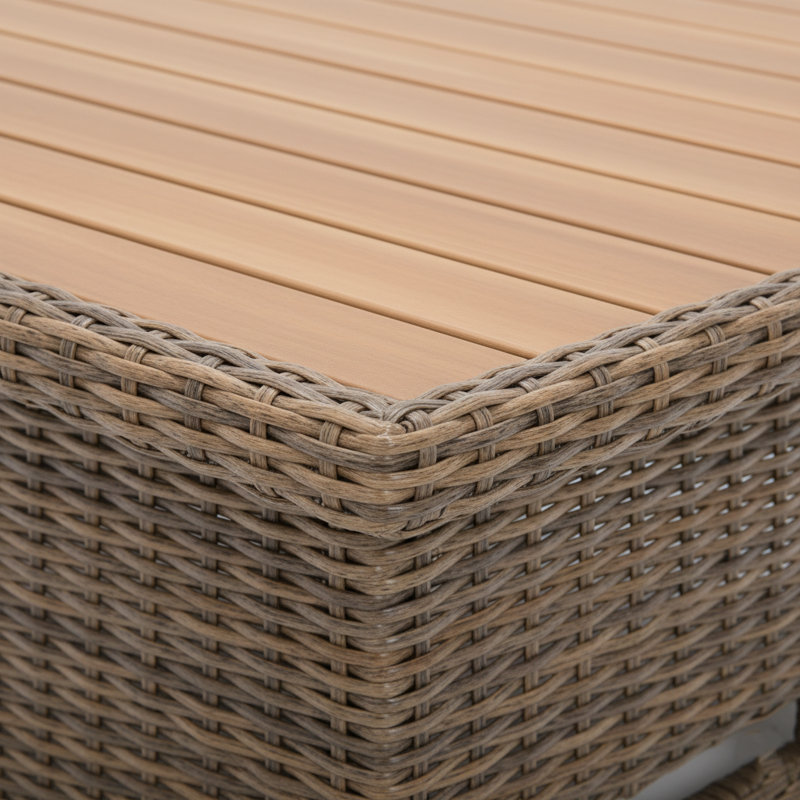 Ensemble de conversation modulaire d'extérieur en osier avec coussins Schlegel - Sièges 5