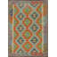 Tapis oriental en laine South Western Kilim 3 x 4
