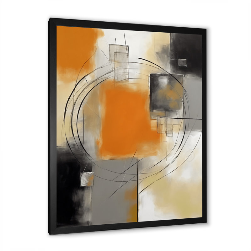 «Coggin Exploration Abstracted Patterns III», reproduction d'art sur toile, Cadre photo noir, H 32 po x l 24 po x P 1 po