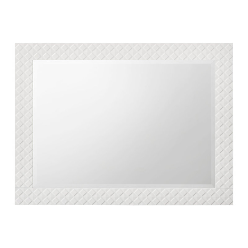 Dresser Mirror White High Gloss
